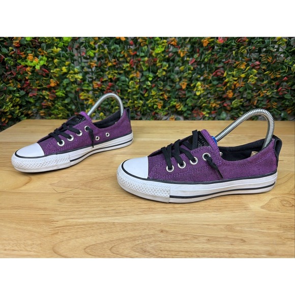 Converse Chuck Taylor All Star Shoreline Slip On Shoes Purple Black Women 5.5 - Picture 3 of 9